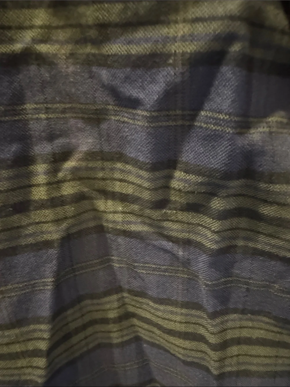 J. Crew Men's Navy and Green Plaid Button-Down Shirt
